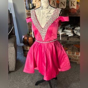 Rachel Allan Pink Mini Dress